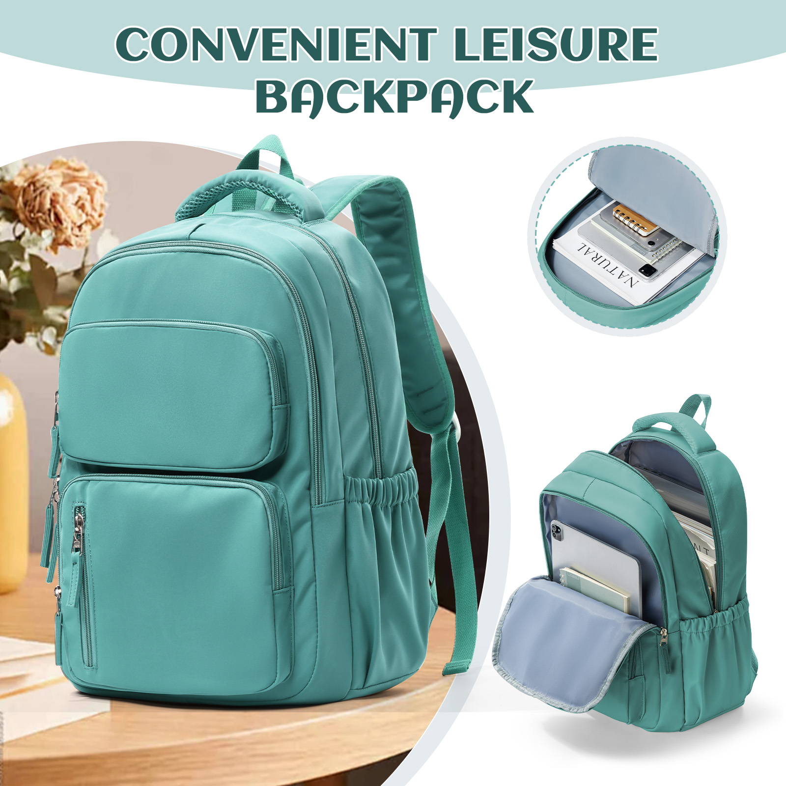 Laptop Backpack Anti Theft - Lightweight Laptop Backpack for Men Women,