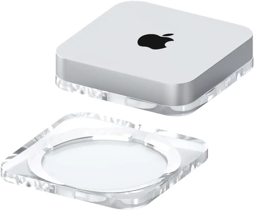 Mac Laptop Accessories - Desktop Stand for Mac Mini/Mac Studio,Transparent