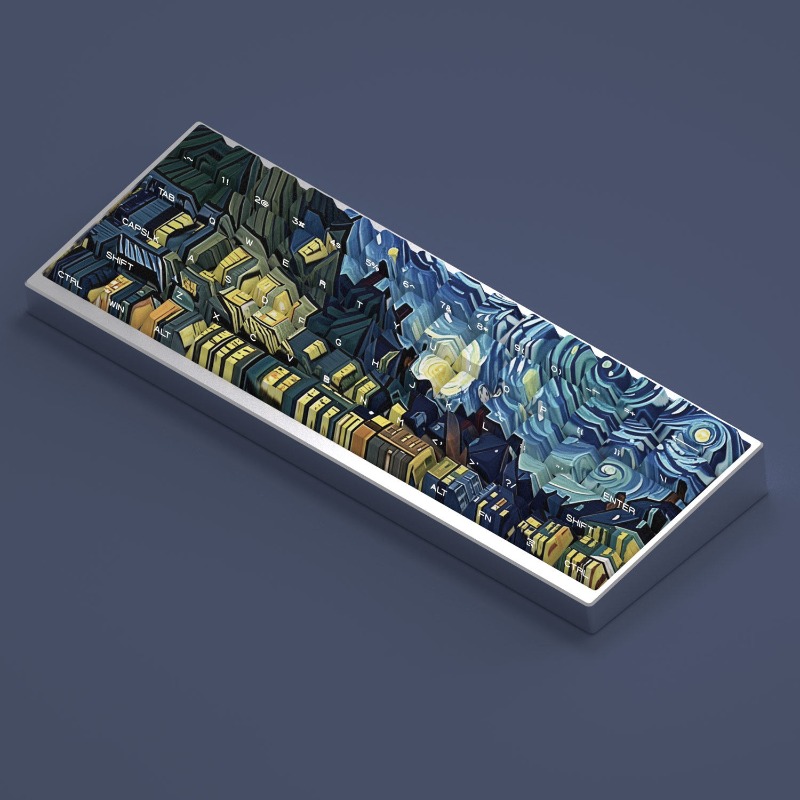 Van Gogh Starry Sky Theme Keyc - Laptop Accessories For Gift ulasan dan harga