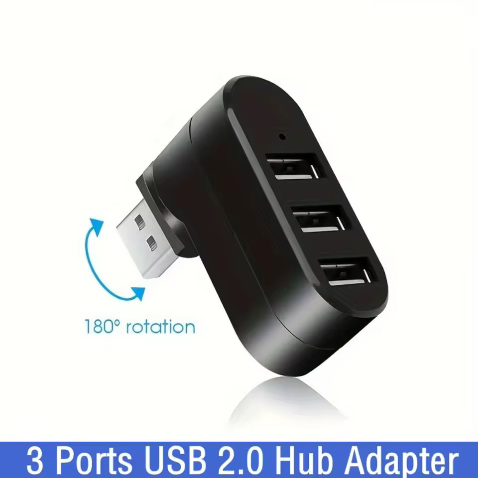 USB 2.0 Hub 3 Ports 180° Rotat - Mac Laptop Accessories ulasan dan harga