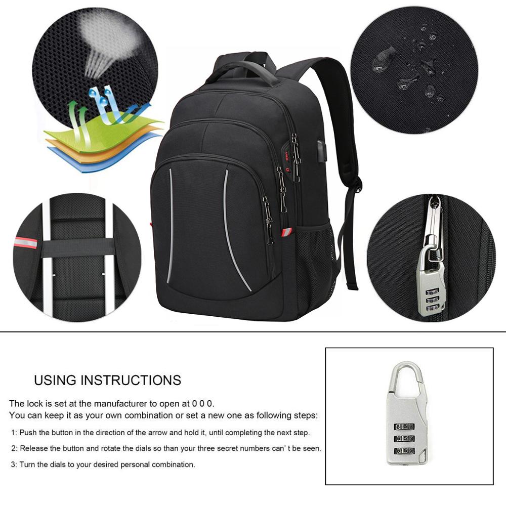 Men Multifuction Travel Laptop - Laptop Backpack Anti Theft ulasan dan harga
