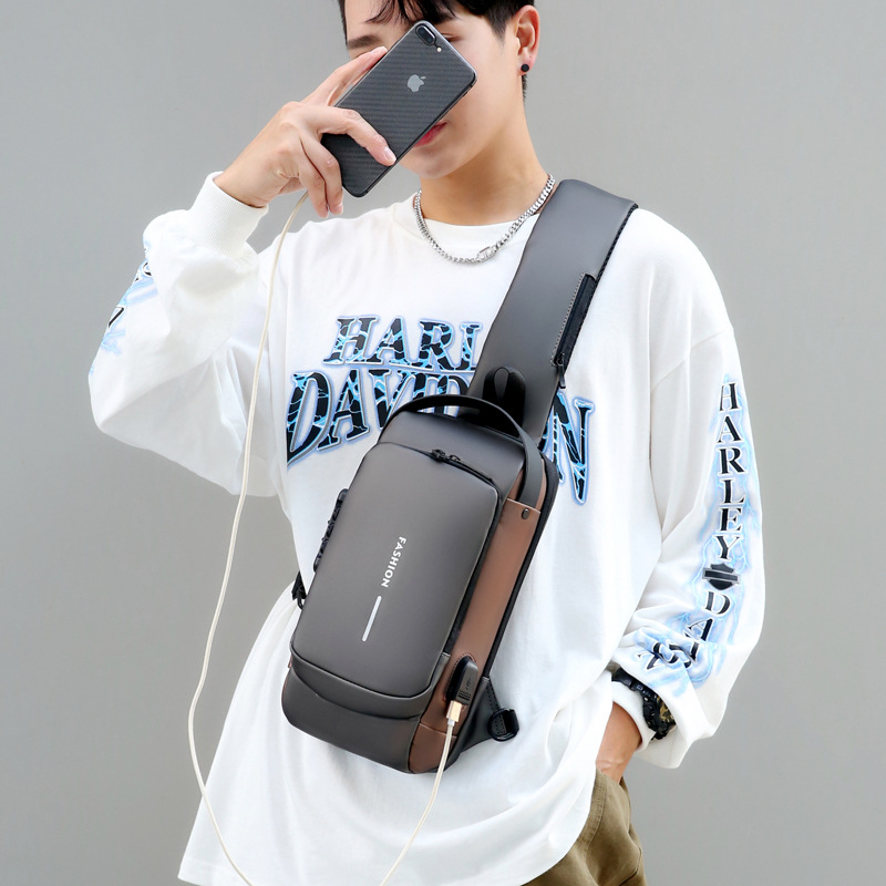 Password Lock Anti-theft Men's - Laptop Backpack Anti Theft ulasan dan harga