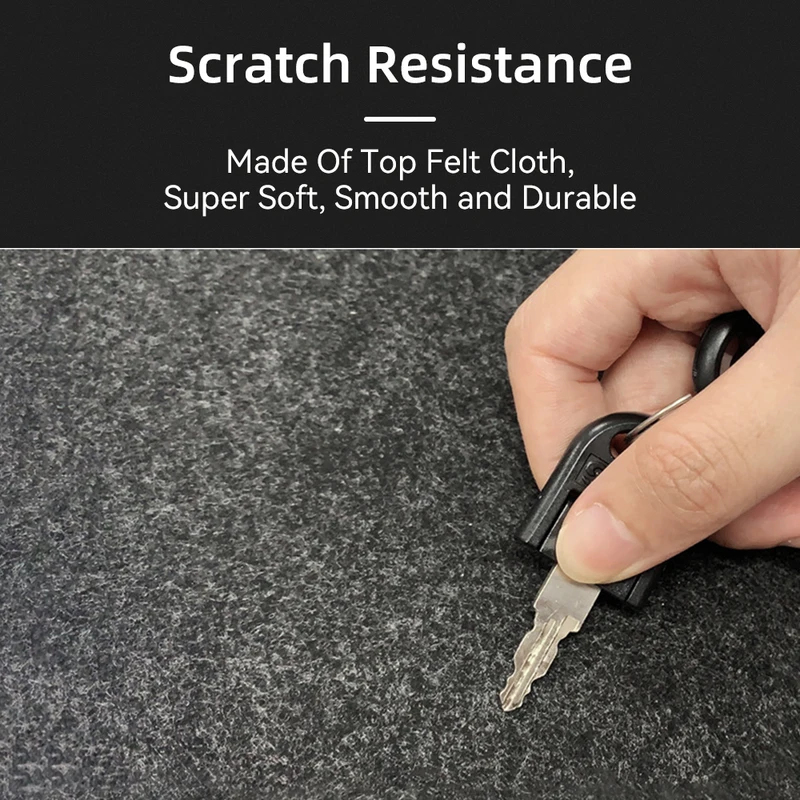 Wool Felt Mouse Pad Office Com - Laptop Accessories Protector ulasan dan harga