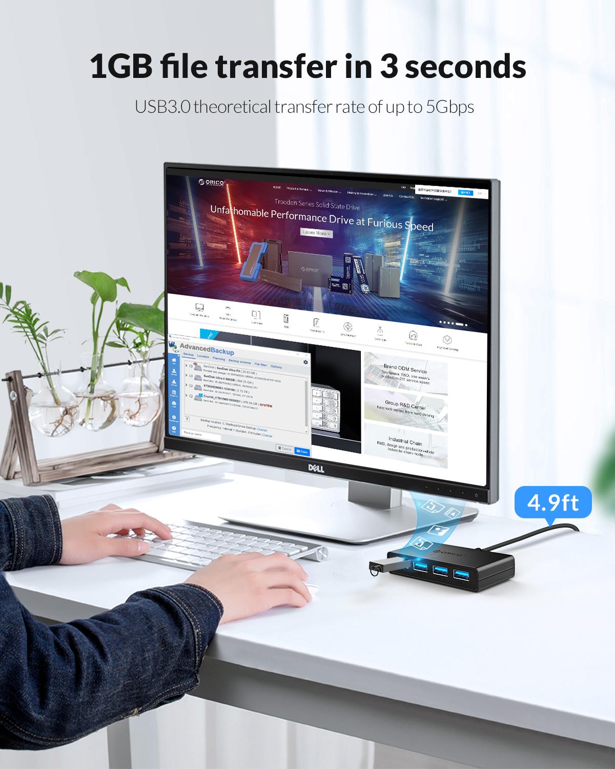 ORICO Hub USB 4 Ports Multi US - Mac Laptop Accessories ulasan dan harga