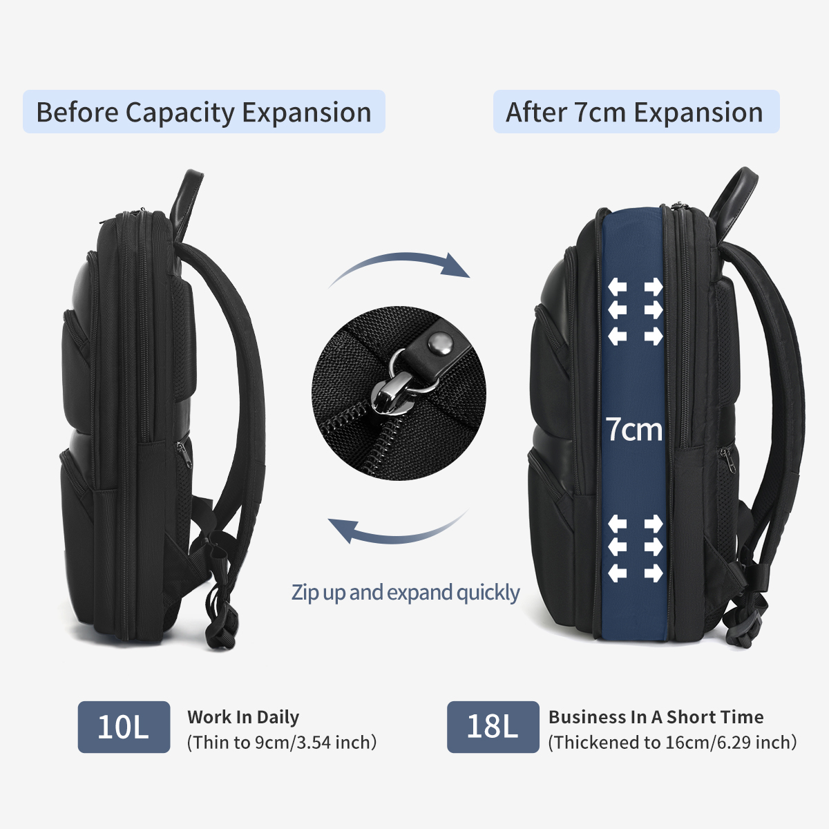 Tigernu Expandable Backpacks F - Laptop Backpack Anti Theft ulasan dan harga