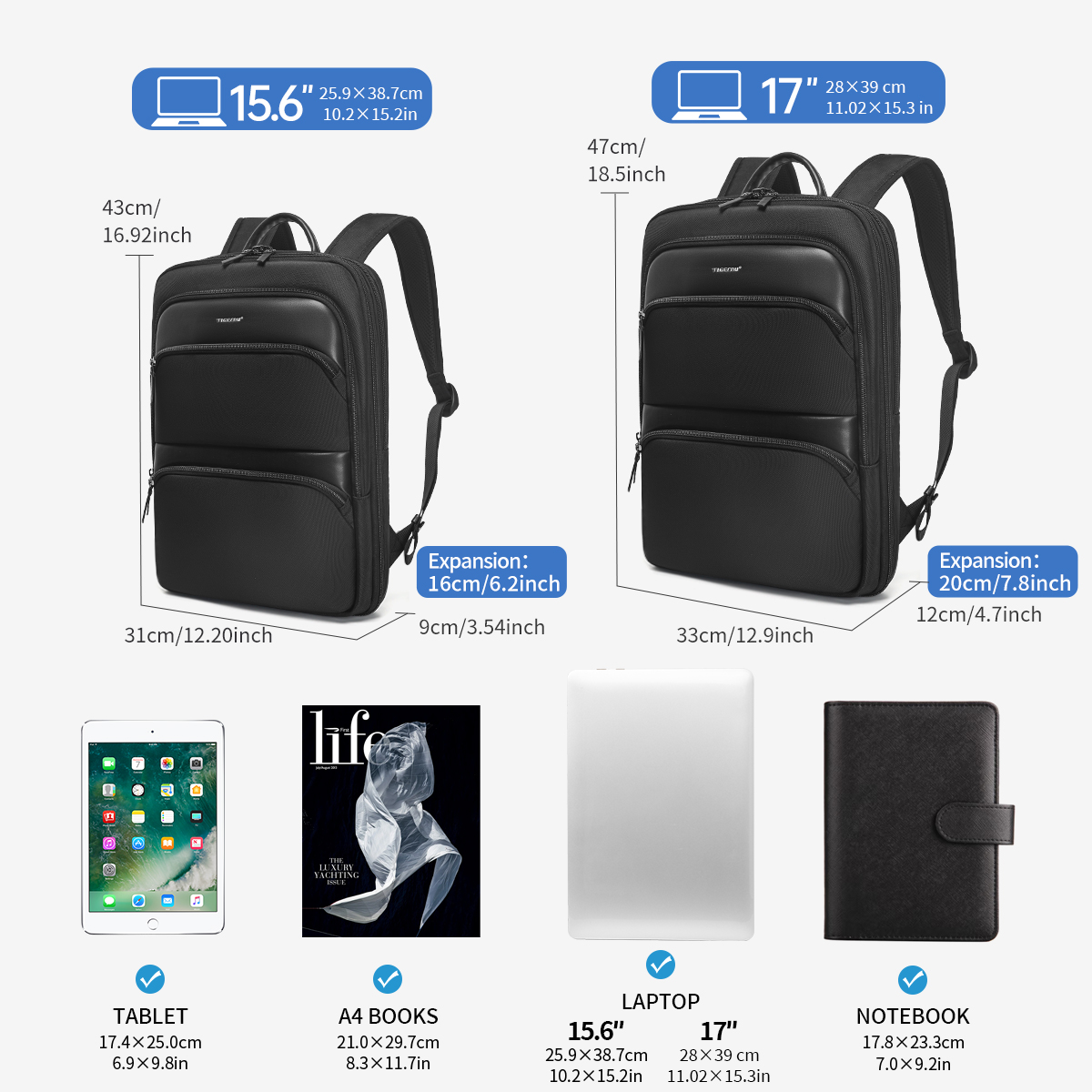 Tigernu Expandable Backpacks F - Laptop Backpack Anti Theft ulasan dan harga