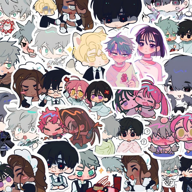80Pcs/set Cartoon Anime Alien  - Laptop Accessories For Gift ulasan dan harga