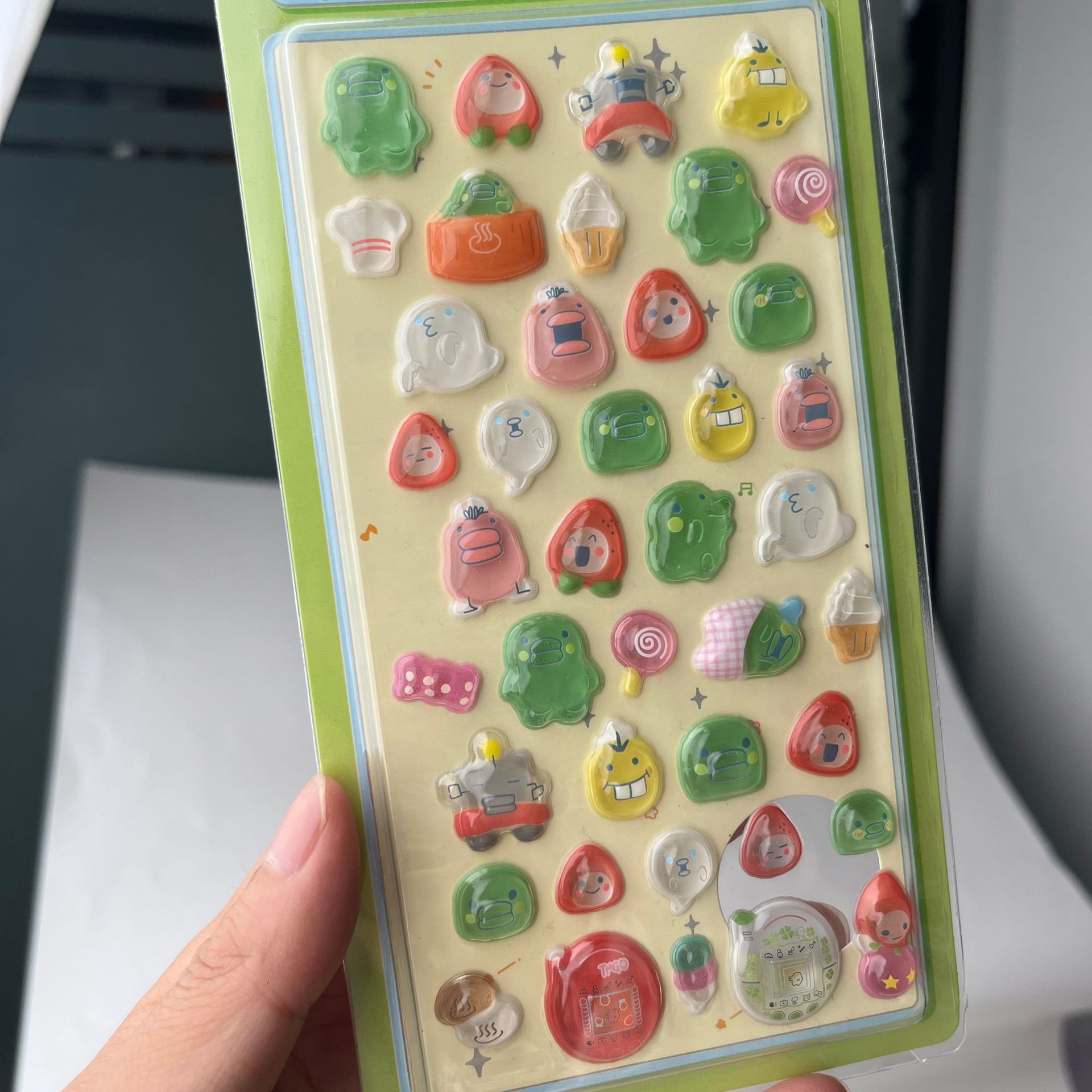 Cute Tamagotchi 3D Puffy Stick - Laptop Accessories For Gift ulasan dan harga