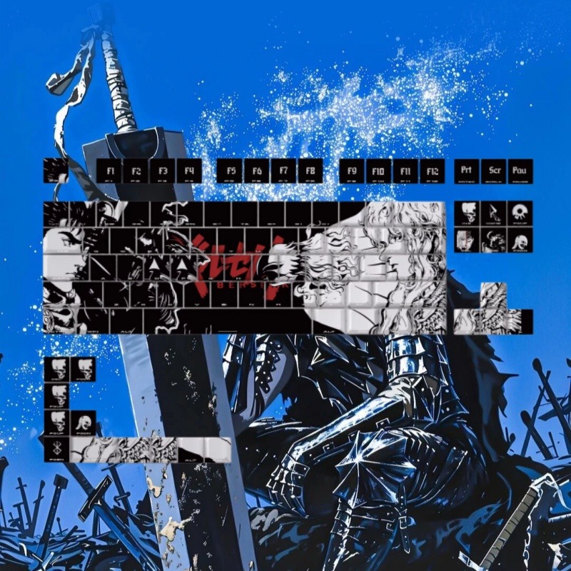 BERSERK Theme Anime Keycap 98  - Laptop Accessories For Gift ulasan dan harga