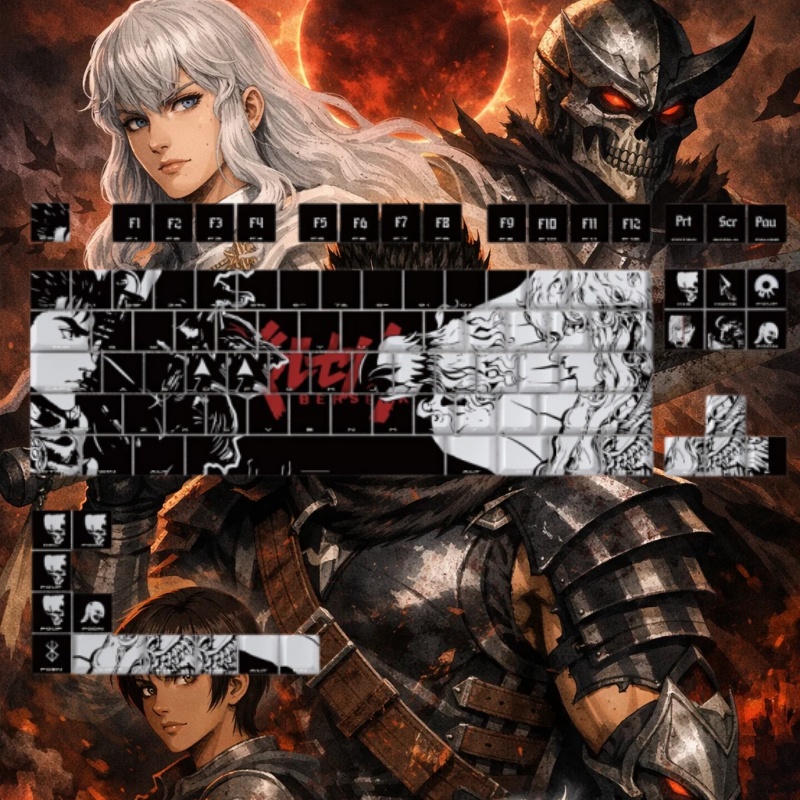 BERSERK Theme Anime Keycap 98  - Laptop Accessories For Gift ulasan dan harga