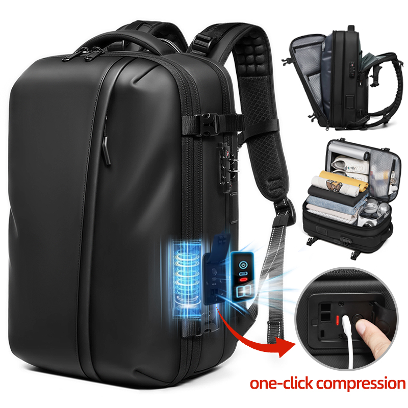 Men Travel Backpack One Click  - Laptop Backpack Anti Theft ulasan dan harga