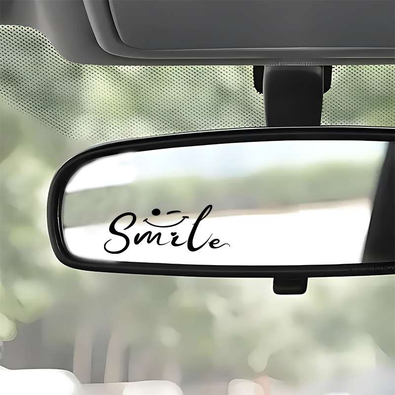Smiley Face Mirror Sticker Glo - Laptop Accessories For Gift ulasan dan harga