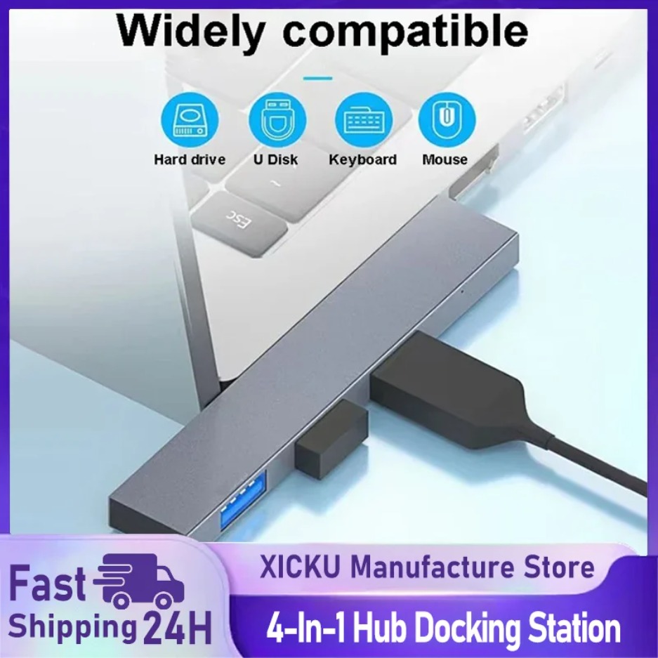 USB C HUB 3.0 Type C 3.1 4 Por - Mac Laptop Accessories ulasan dan harga