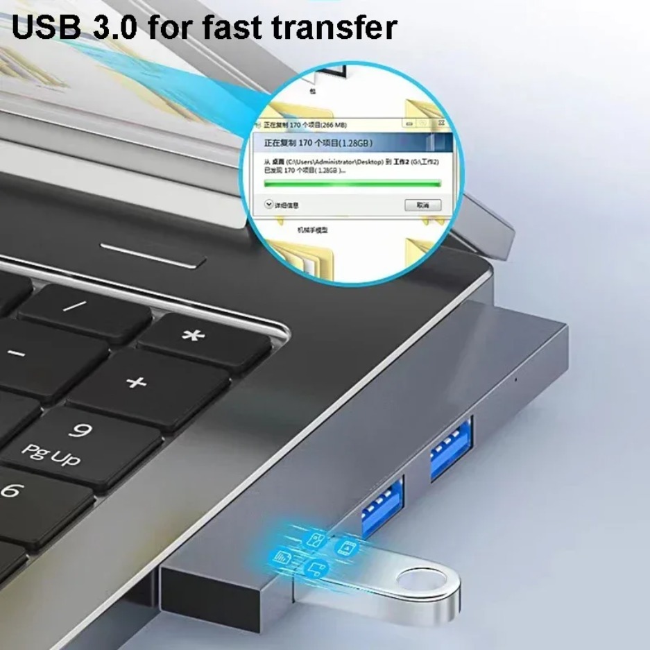 USB C HUB 3.0 Type C 3.1 4 Por - Mac Laptop Accessories ulasan dan harga