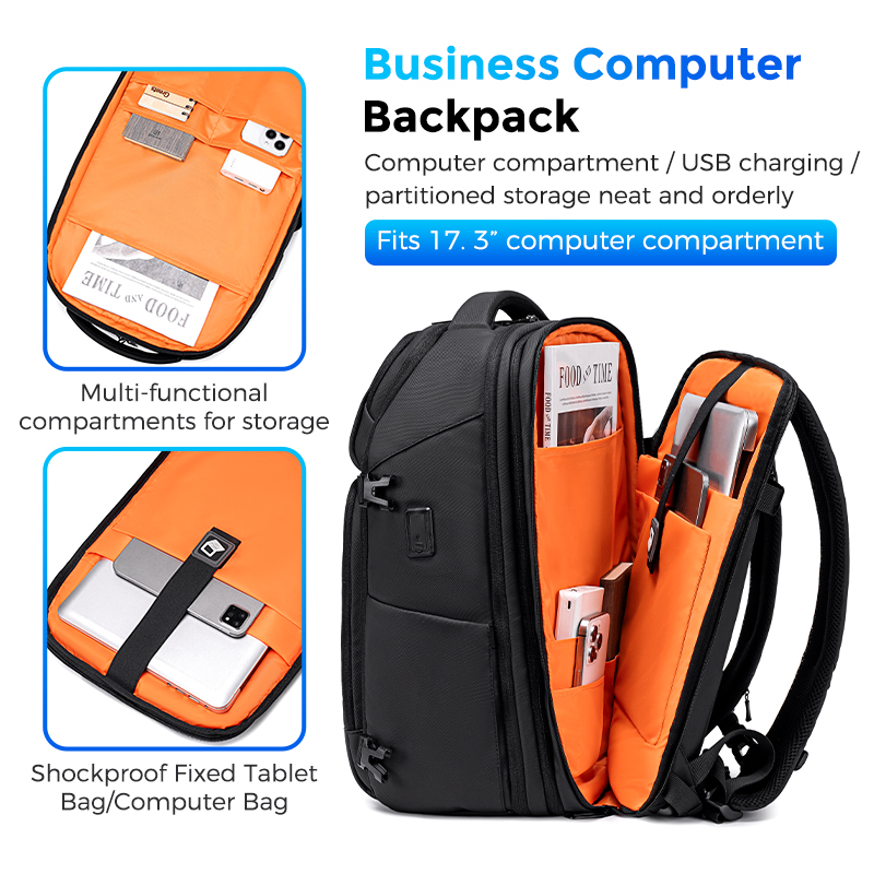 ENRUIEN Multi-layer Men's Back - Laptop Backpack Anti Theft ulasan dan harga