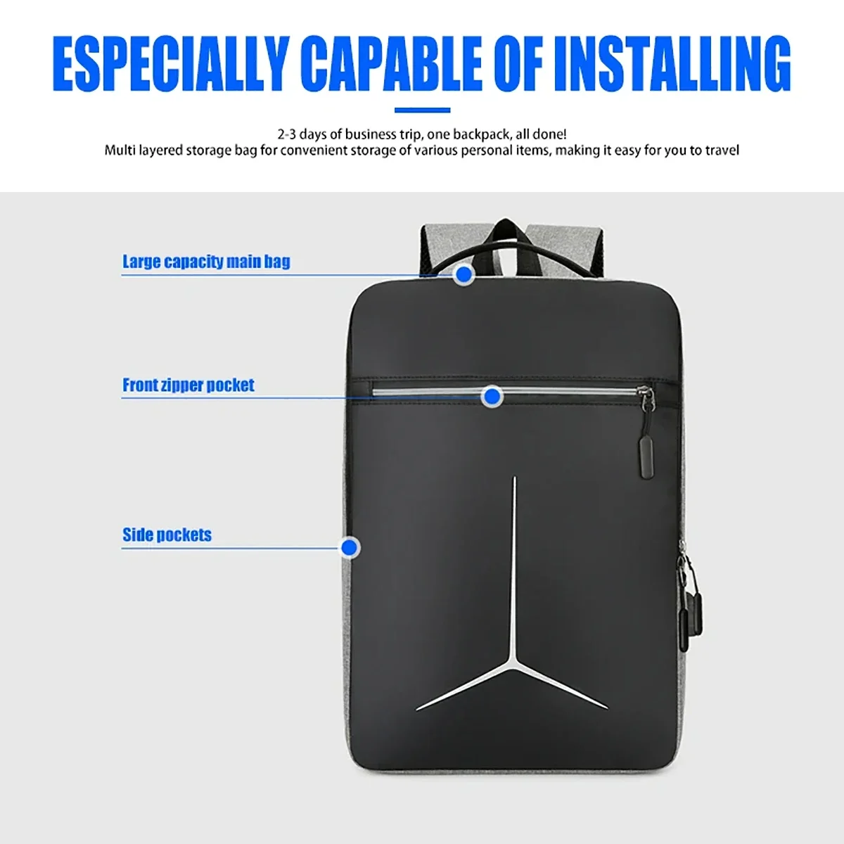 Fashion Anti Theft USB Waterpr - Laptop Backpack Anti Theft ulasan dan harga